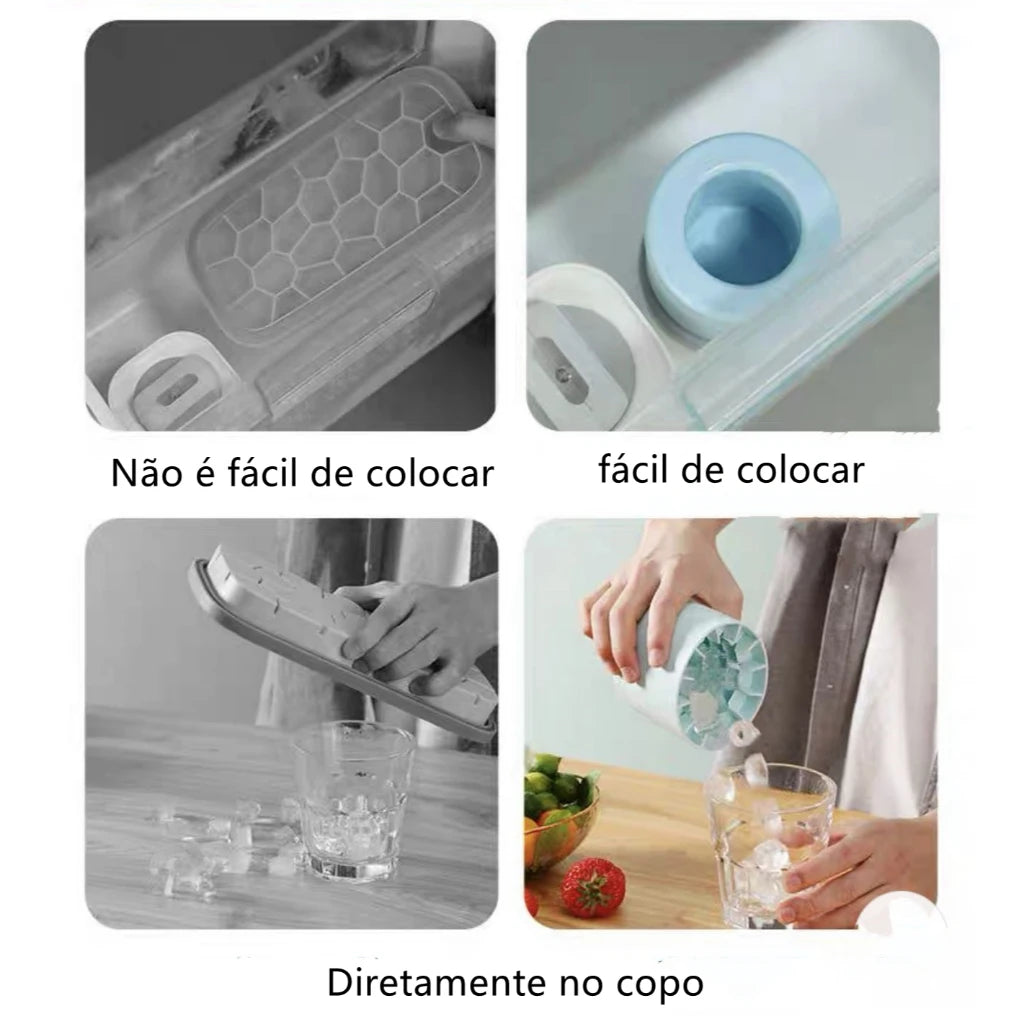 Molde De Cubo De gelo Forma Silicone