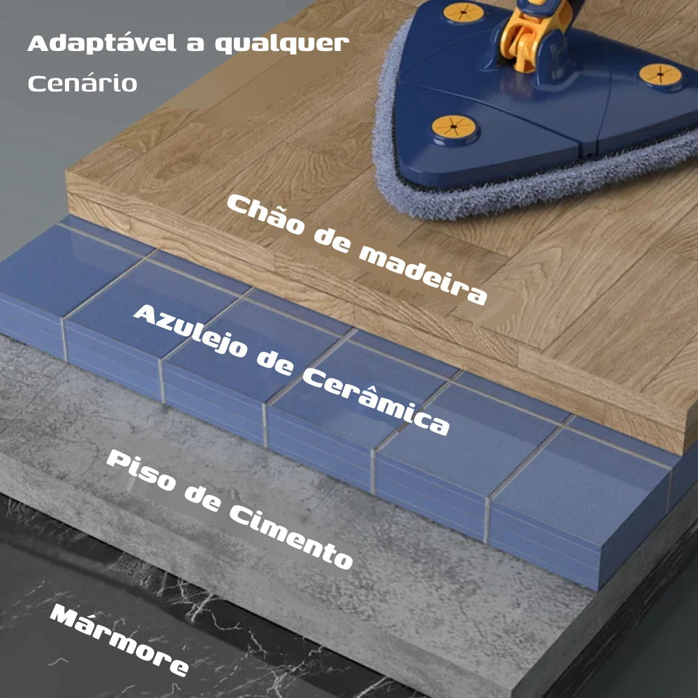 Super Mop Triangular  Multiusos Adaptável