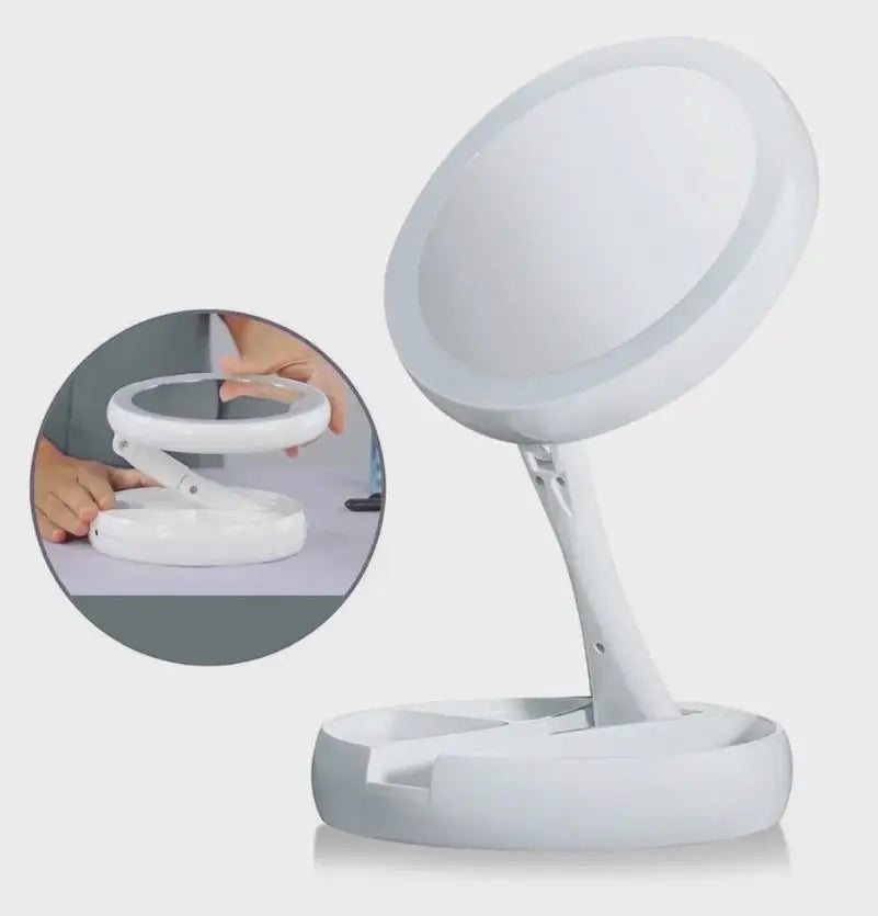 Espelho Para Maquiagem Com Luzes D/ Led