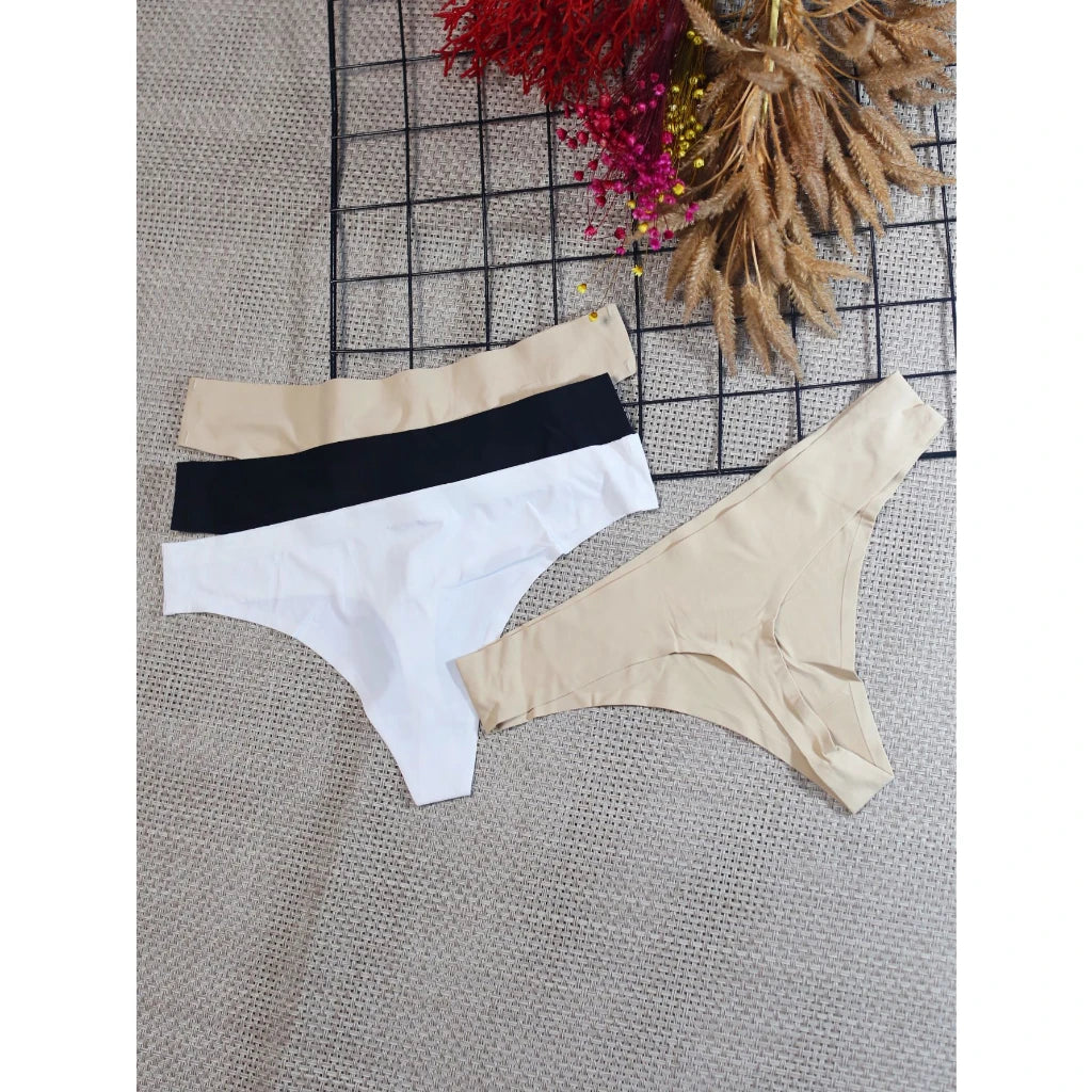 Kit 3 Calcinhas Fio Dental Tanga S/ Costura