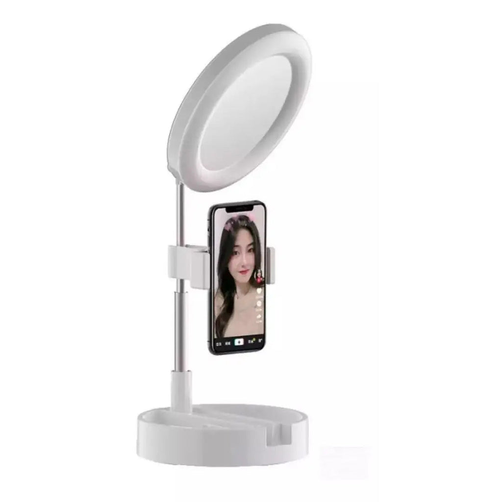 Suporte Para Celular Com Ringlight e Base De Apoio